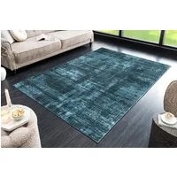 riess-ambiente Designteppich SOFT TOUCH 230x160cm blau · Indoor Kurzflor-Teppich, rechteckig, Höhe: 8 mm, Wohnzimmer · Fußbodenheizung-geeignet · pflegeleicht · modernes Design