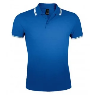 SOLS - Polo manches courtes PASADENA - Homme (Bleu roi/blanc)