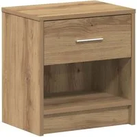 vidaXL Nachttisch Nachttisch mit Schublade Artisan-Eiche 39x28x41 cm (1-St)