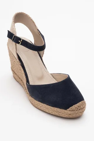 Sinta Wildleder Leder Plateform Espadrille (Damen)
