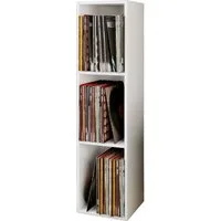 VCM Standregal Holz Schallplatten LP Stand Regal Platto 3fach, 1-tlg., 107x34x30cm Ständer, Schallplatten Aufbewahrung