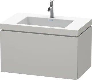 Duravit L-Cube c-bonded Set wandhängend Betongrau Matt 800x480x500 mm - LC6917O0707 LC6917O0707
