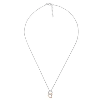 Orphelia 'Ely' Damen-Kette mit Anhänger aus 925er Sterlingsilber, Silber/Rosé, ZH-7286