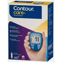 Ascensia Diabetes Care Blutzuckermessgerät CONTOUR®CARE, kompakte Größe und hohe Speicherkapazität, automatische Blutzuckeranalyse, Blutzuckermanagement, smarte Diabeteskontrolle, Präzise Messergebnisse, in mgdl oder mmol