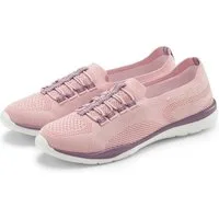 LASCANA Slipper, Halbschuh, Slip-On-Sneaker, Sneaker aus leichtem Textil-Material VEGAN