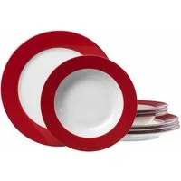 Ritzenhoff & Breker Tafelservice Teller Set, Geschirr-Set (8-tlg), 4 Personen, Porzellan, 8 Teile, für 4 Personen
