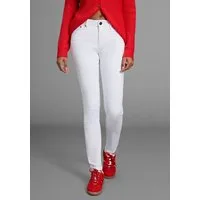 Arizona Slim-fit-Jeans Shaping enge Passform, Röhrenjeans, Used-Look-Waschung, hohe Leibhöhe