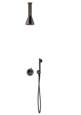 JEE-O cone 06 Decken-Duschkombination mit Handbrause, gun metal, 900-6466 900-6466