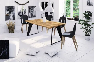 Esstisch Tisch JETTA Wildeiche geölt 180x90 cm
