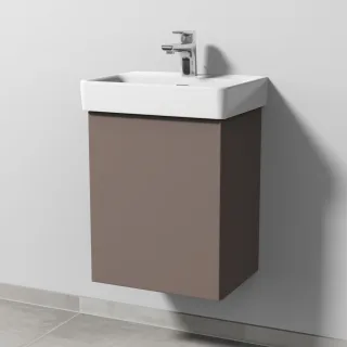 Sanipa 3way Waschtischunterbau zu Laufen Pro S Waschtisch mit 1 Tür, Taupe-Matt SP7831T