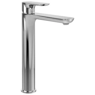Villeroy und Boch O.novo Einhebel-Waschtischarmatur TVW10410511061 erhöht, mit Push-Open-Ablaufgarnitur, chrom