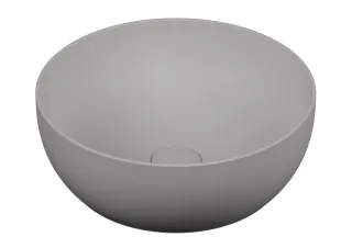 VitrA Outline Aufsatzschale rund d: 40 cm CERAFINE Sanitärkeramik Steingrau Matt,5992B476-0016 5992B476-0016