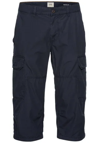camel active - Regular Fit 3/4 Cargo Shorts night blue