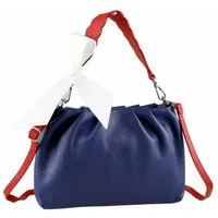COLLEZIONE ALESSANDRO Umhängetasche Tricolore, aus Leder, mit Schleife