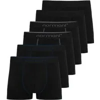 normani Retro Boxer 6x Herren Baumwoll-Boxershorts Unterhose aus atmungsaktiver Baumwolle für Männer