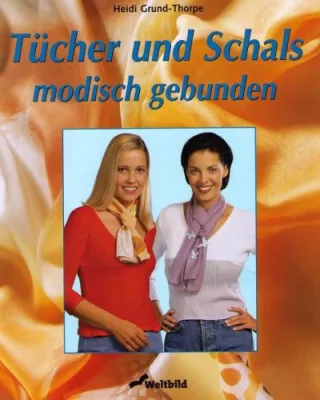Tücher und Schals modisch gebunden.