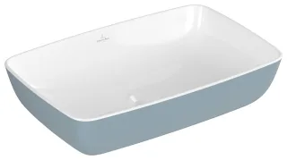Villeroy & Boch Aufsatzwaschbecken Artis 580x385mm Rechteck ohne Überlauf Frozen 417258BCS6