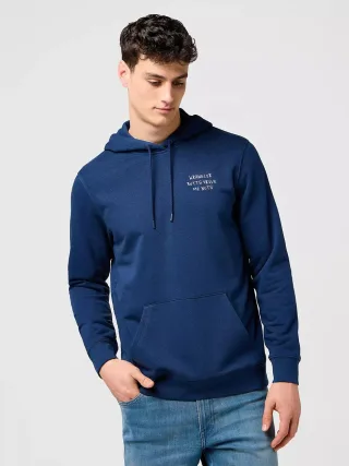 Wrangler - EMBROIDERY HOODIE NAVY