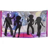 Boland Hängedekoration Fahne Disco Polyester, 90x150 cm