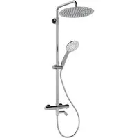 GarveeMore Brausegarnitur Duschsystem mit Thermostat 38℃ Duschset Regendusche Set
