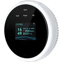 Athlix Wifi Gas Melder Detektor LED Anzeige APP Kontrolle Gasmelder (LCD, für Erdgas, Methan, Flüssiggas (LPG)