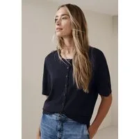 STREET ONE Cardigan Kurzarm-Cardigan mit Rundhals