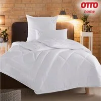 OTTO home Microfaserbettdecke + Kopfkissen Baca, 2-tlg. Bettdecke 135x200 oder155x220 cm mit Kissen 80x80 cm, Füllung: 6D-Hohlfaser (Bettdecke), Bezug: Microfaser, Set Bettdecke & Kissen, Sommer, Winter