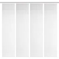 Vision S Schiebegardine 4ER SET ROM (4 St), Paneelwagen, halbtransparent, HxB: 260x60, Schiebevorhang 4er Set Uni