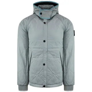 Weekend -Täter Retro 80er Jahre Manilla Mens Ice Blue Jacket