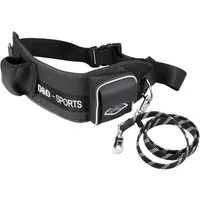 D&D Hands-free-Leinen Sports Active Walker schwarz