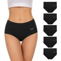 TANSTC Taillenslip Unterhosen Damen Baumwolle Slip (Packung, 5er-Pack) atmungsaktiv, hautfreundlich, elastisch, formbeständig