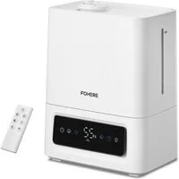 FOHERE Luftbefeuchter 60H Kaltnebel leiser Humidifier für Kinderzimmer, Pflanzen, 6 l Wassertank, 28dB Ultra Leise, Präziser Feuchtigkeitssensor, 16H Timer