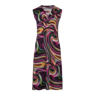 Mulberry Stretch Jersey Empire Line Kleid