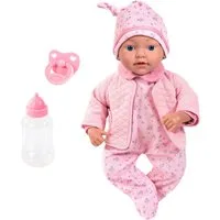 Bayer Babypuppe Reborn Baby, 38 cm rosa