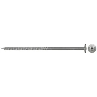 Fischer Holzbauschraube 6,0x160 Edelstahl FPF-WT A2P, Tellerkopf TX, A2, Teilgewinde - 657438