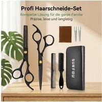 AIMAX Haarschere Friseurscheren Set 6,7 Zoll aus Edelstahl mit Kamm und Etui, Profi Haarschneideset
