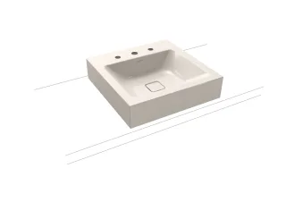 Kaldewei Aufsatzwaschtisch Cono, Modell 3077 ohne Überlauf 500x500, 908406013231 908406013231
