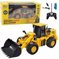 Wisam Spielzeug-Auto Bagger Bulldozer ferngesteuert RC 2.4G 6CH Gelb