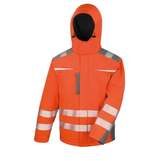 SAFE-GUARD by Result - "Dynamic" Mantel für Herren/Damen Unisex (Fluoreszierendes Orange)