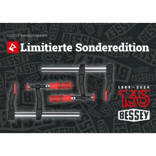 Bessey Jubiläumsset 2x Tempergusszwinge - TGA25SET-135