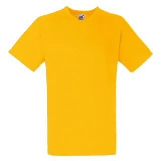 Fruit Of The Loom Valueweight T-shirt für Männer mit V-Ausschnitt, kurzärmlig (Sonnenblumengelb)