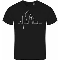 deinshirt Print-Shirt Herren T-Shirt Herzschlag Vater und Tochter Funshirt mit Motiv