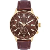 Rhodenwald & Söhne Chronograph Karthago II gelbgold Karthago II, mit Echtleder-Armband