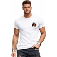 RMK T-Shirt Herren T-Shirt Basic Rundhalls Fußball Deutschland WM 2026 100% Baumwolle