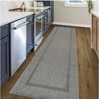 OTTO home Teppich Venedig Bordüre auch als Läufer erhältlich, rechteckig, Höhe: 3 mm, In- und Outdoor geeignet, Sisal-Optik, Wetterfest & UV-beständig