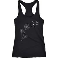 Neverless Tanktop Damen Tank-Top Pusteblume Vögel Dandelion Birds Racerback Neverless®