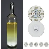 CEPEWA LED Dekolicht 6er Set LED Lichtsticker Flaschenlicht