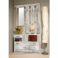 First LOOK Garderoben-Set in Eiche Antik Nachbildung, B/H/T 100 x 191 x 25 cm, (3-St)