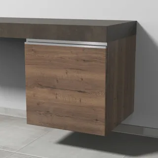 Sanipa Anbau-/Solitärschrank Anschlag rechts 2morrow (L2391R) 510x500x520 Eiche-Tabak, L239150R L239150R