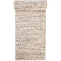 Mazovia Läufer Läufer Flurläufer Einfarbig für Vorzimmer, Küche - Creme Beige, 60 x 100 cm, Kurzflor, Meterware, Höhe 10 mm